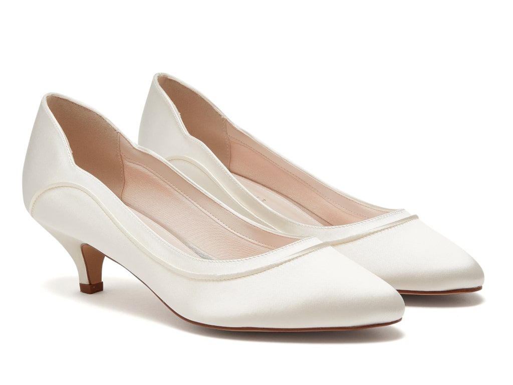 Ivory low heel shoes online