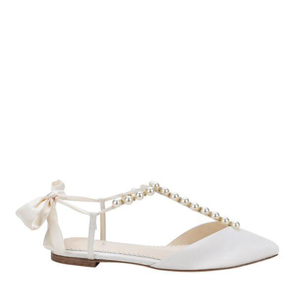 T strap wedding on sale flats