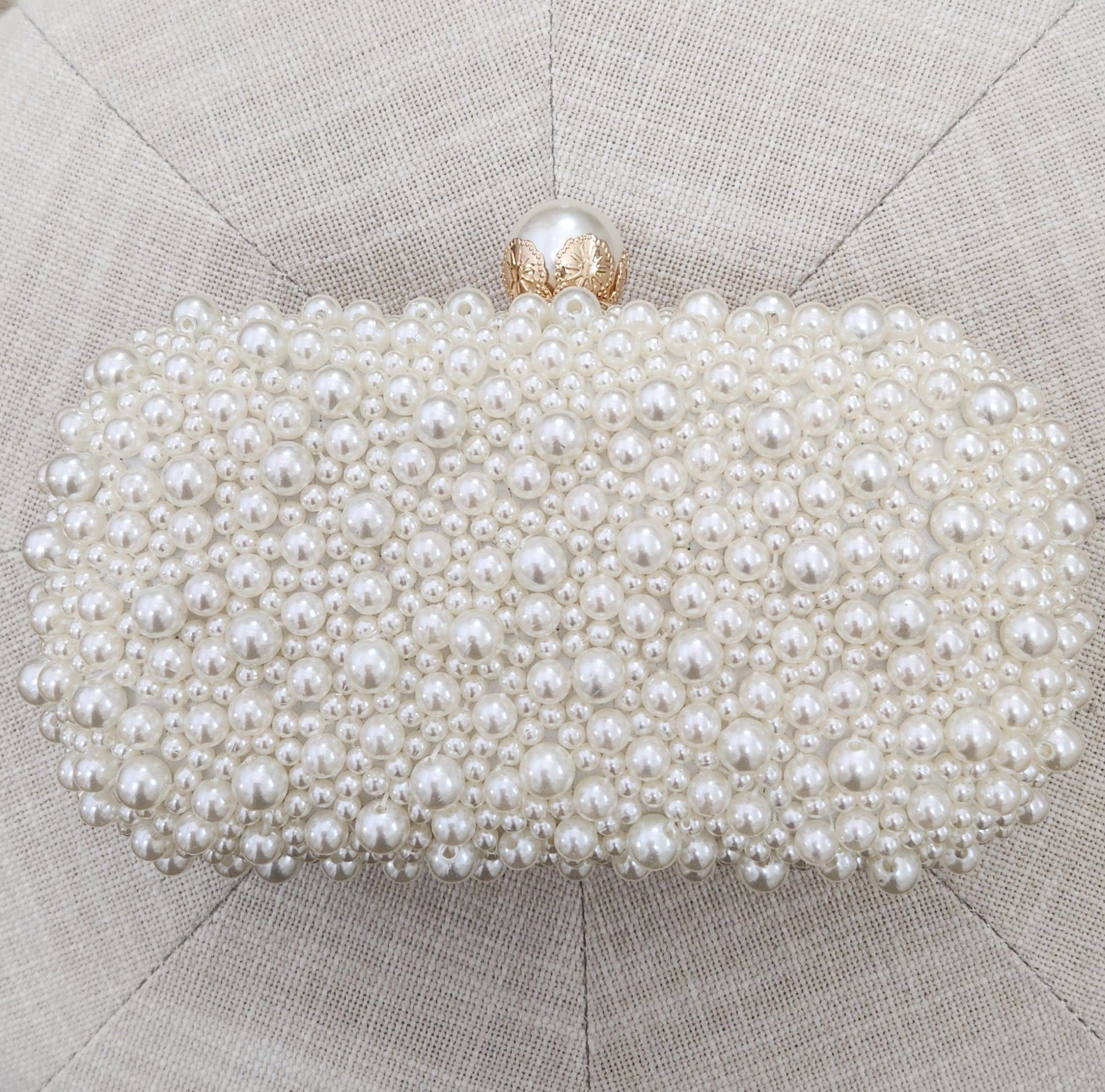 Camille - Pearl Bridal Clutch Bag