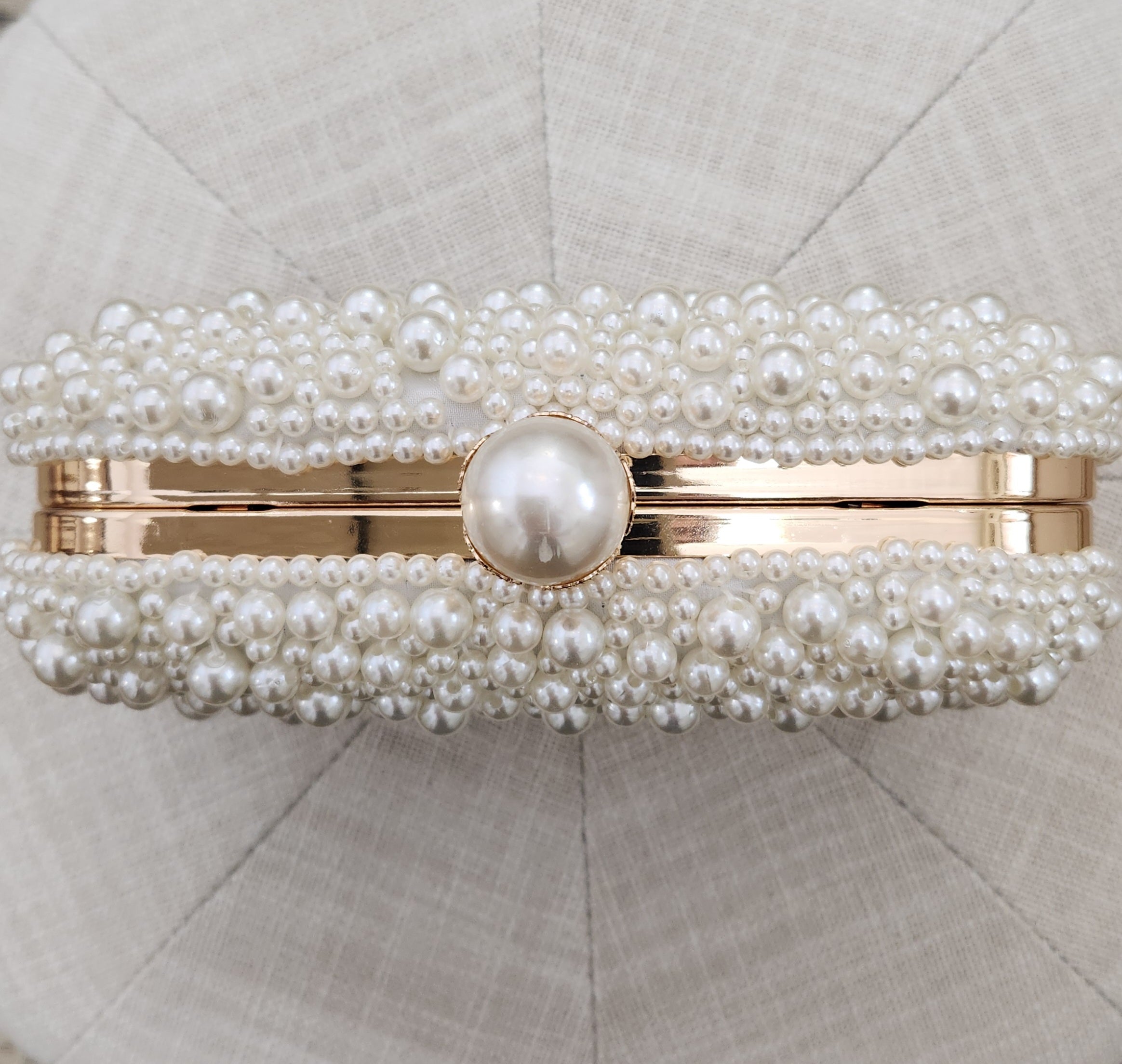 Camille - Pearl Bridal Clutch Bag