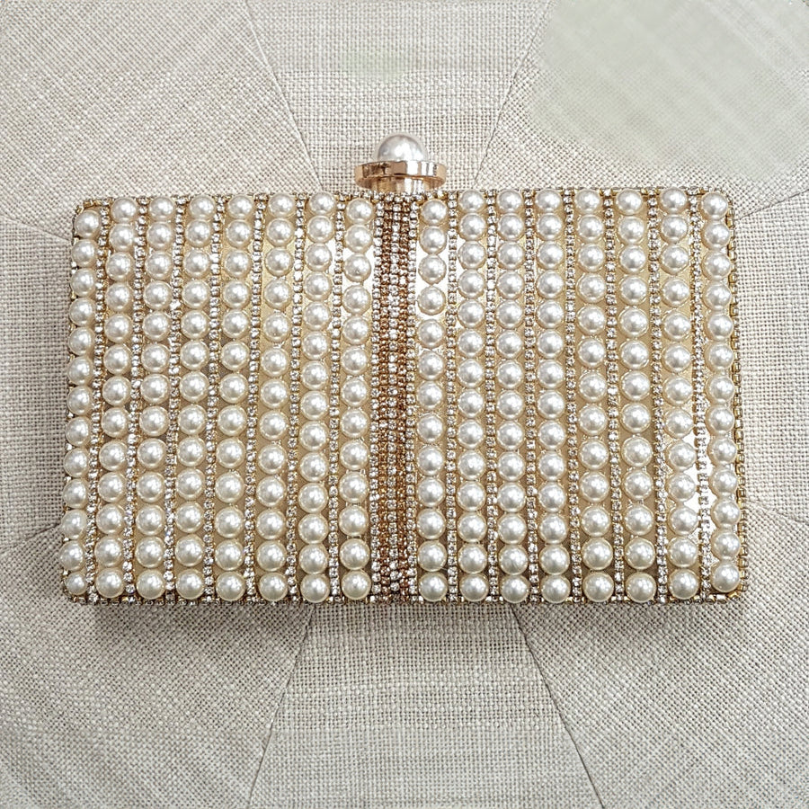 Julia - Pearl Wedding Clutch Bag