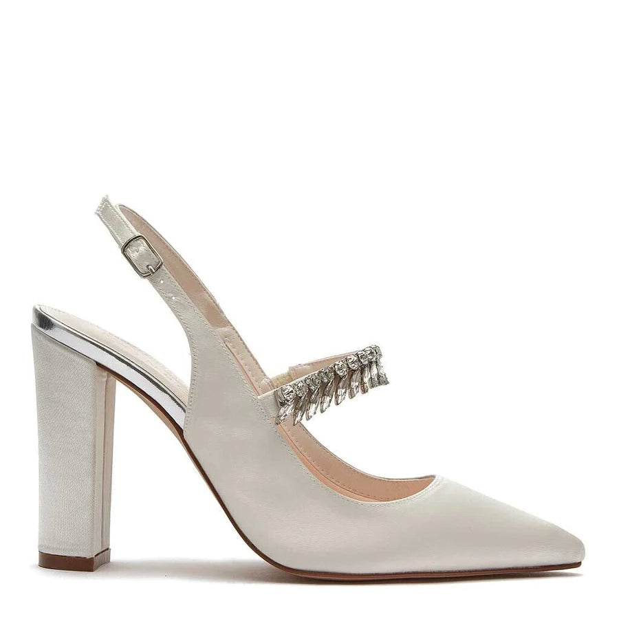 Freya - Sparkly Slingback Wedding Shoes