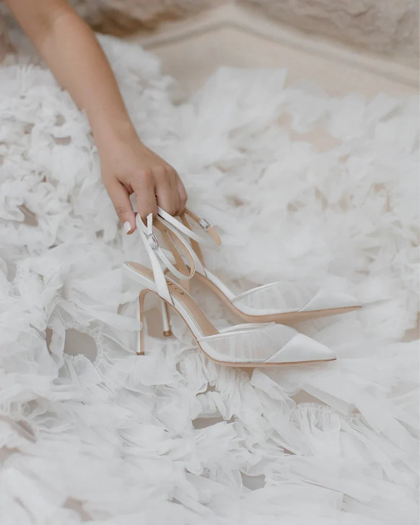Chantelle Tulle - Soft White Tulle Bridal Point
