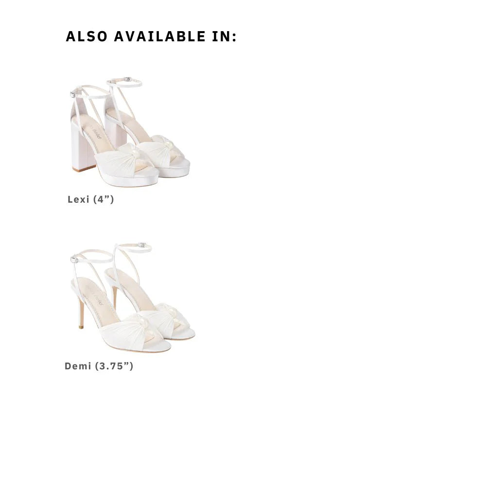 Lexi - Pearl Platform Bridal Heels