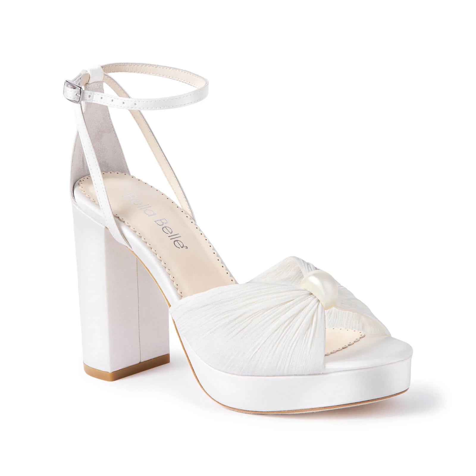 Lexi - Pearl Platform Bridal Heels