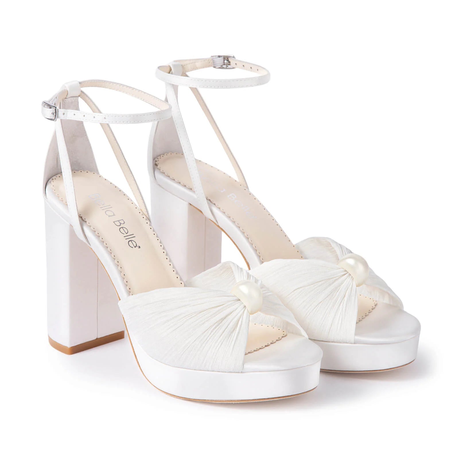 Lexi - Pearl Platform Bridal Heels