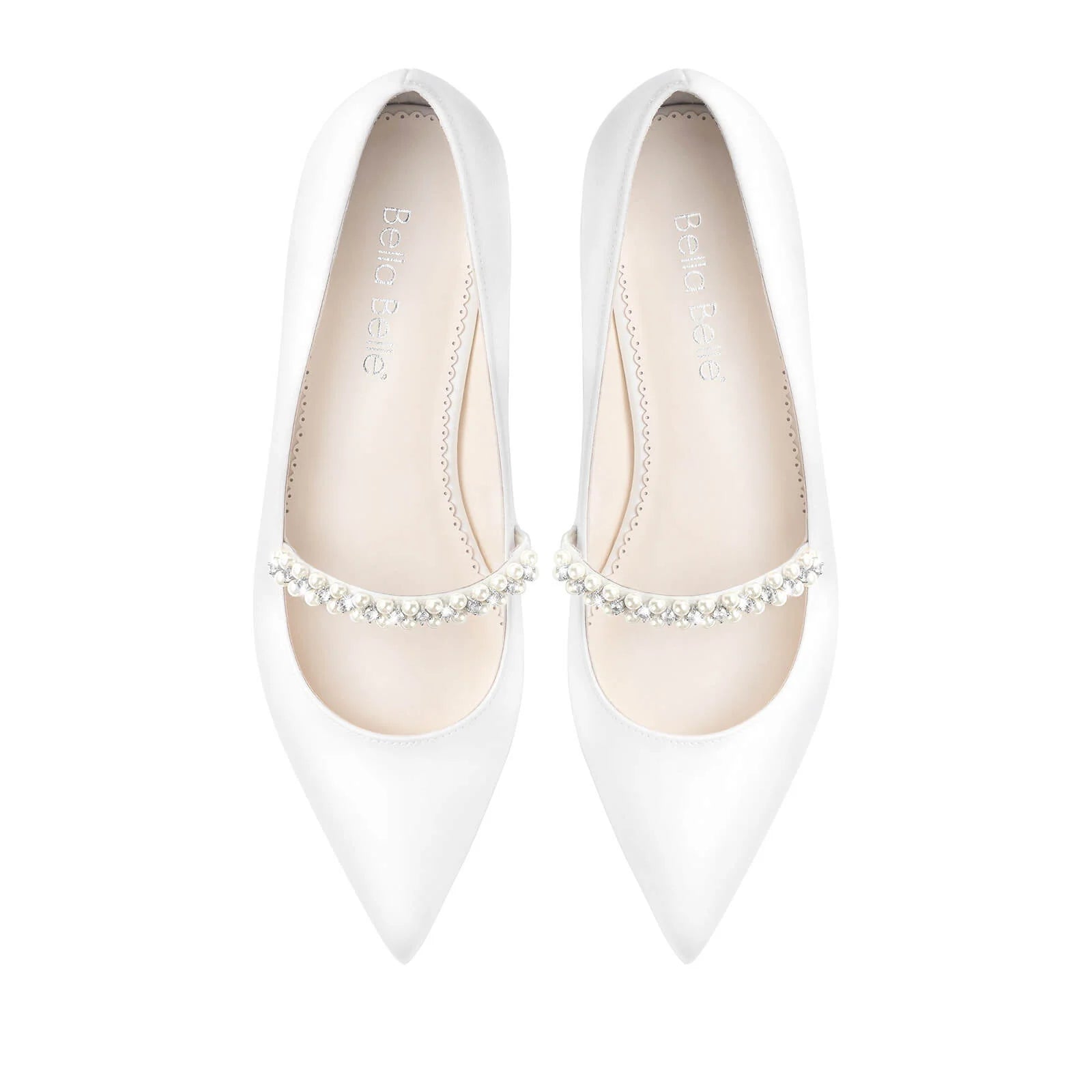 Lucy - Pearl & Crystal Bridal Flats