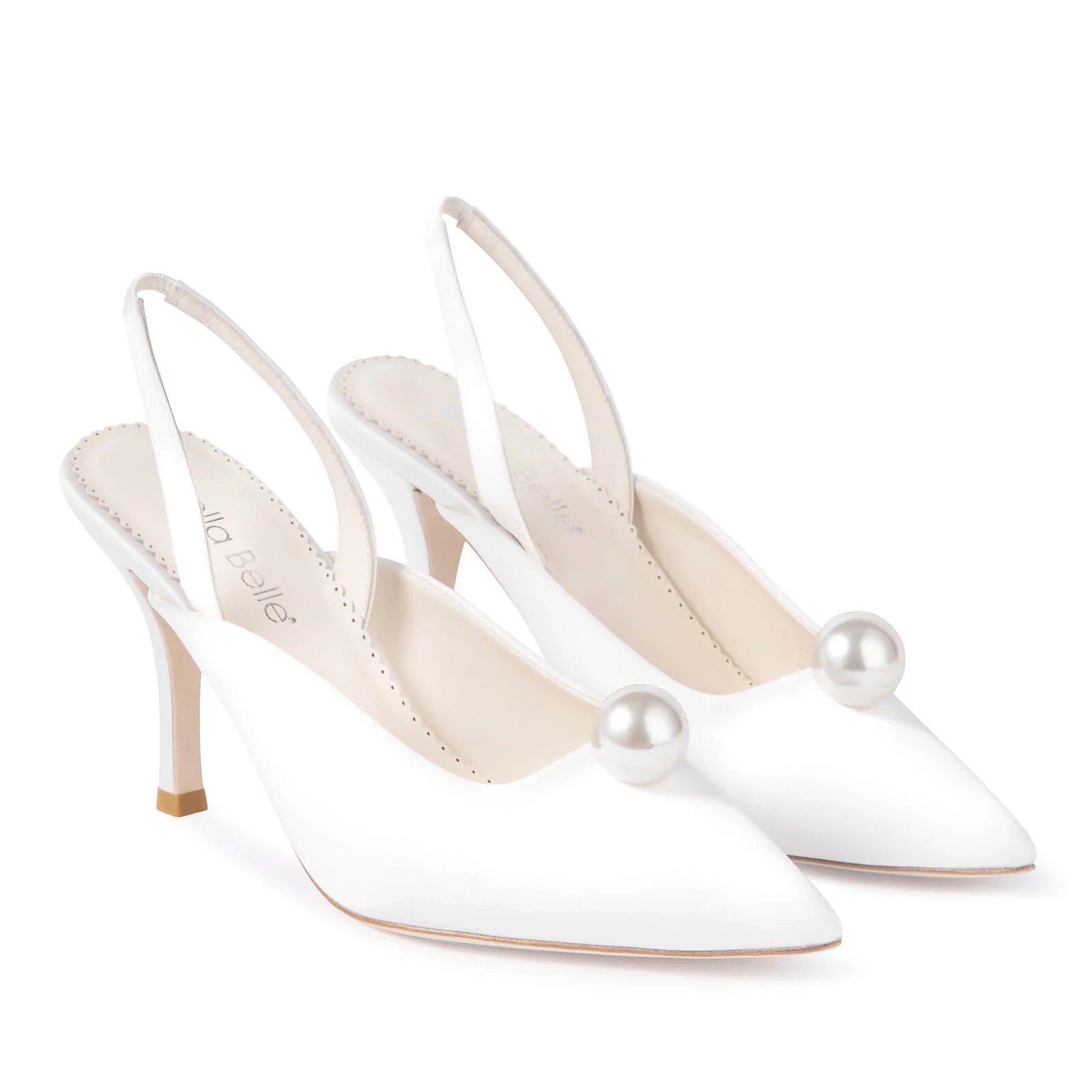 Misha - Pearl Slingback Bridal Heels