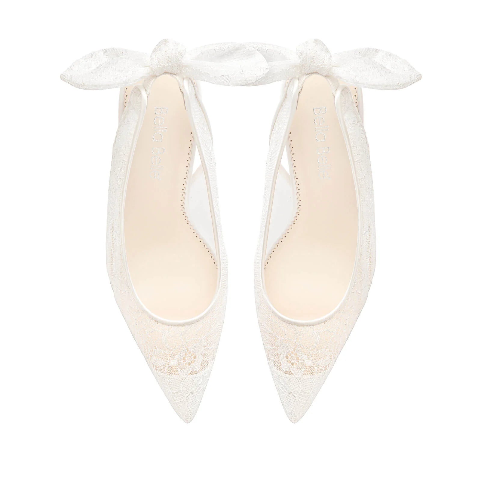 Monroe - Lace Slingback Bridal Stilettos