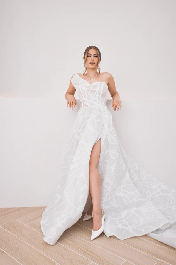 Nina Pearl - White Pearl & Crystal Embellished Sling back Low Bridal Pump