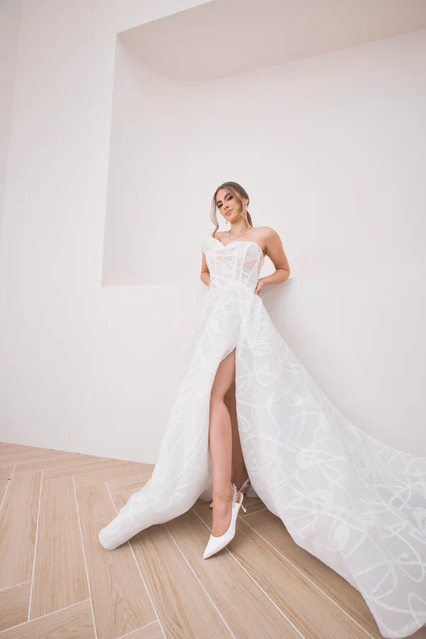 Nina Pearl - White Pearl & Crystal Embellished Sling back Low Bridal Pump