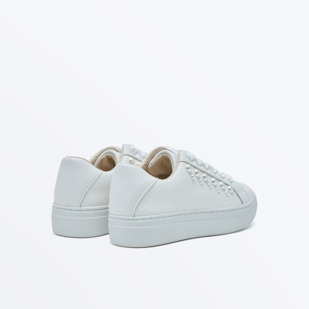 Aphaea - Pearl Detail Wedding Trainers