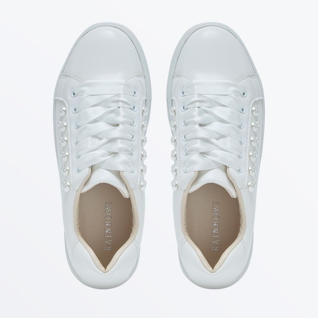 Aphaea - Pearl Detail Wedding Trainers