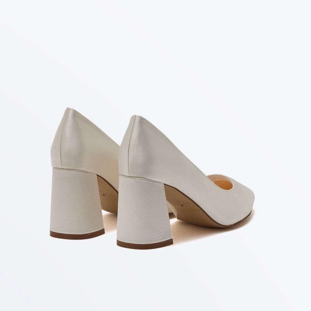 Aria Court - Flare Heel Wedding Court Shoes