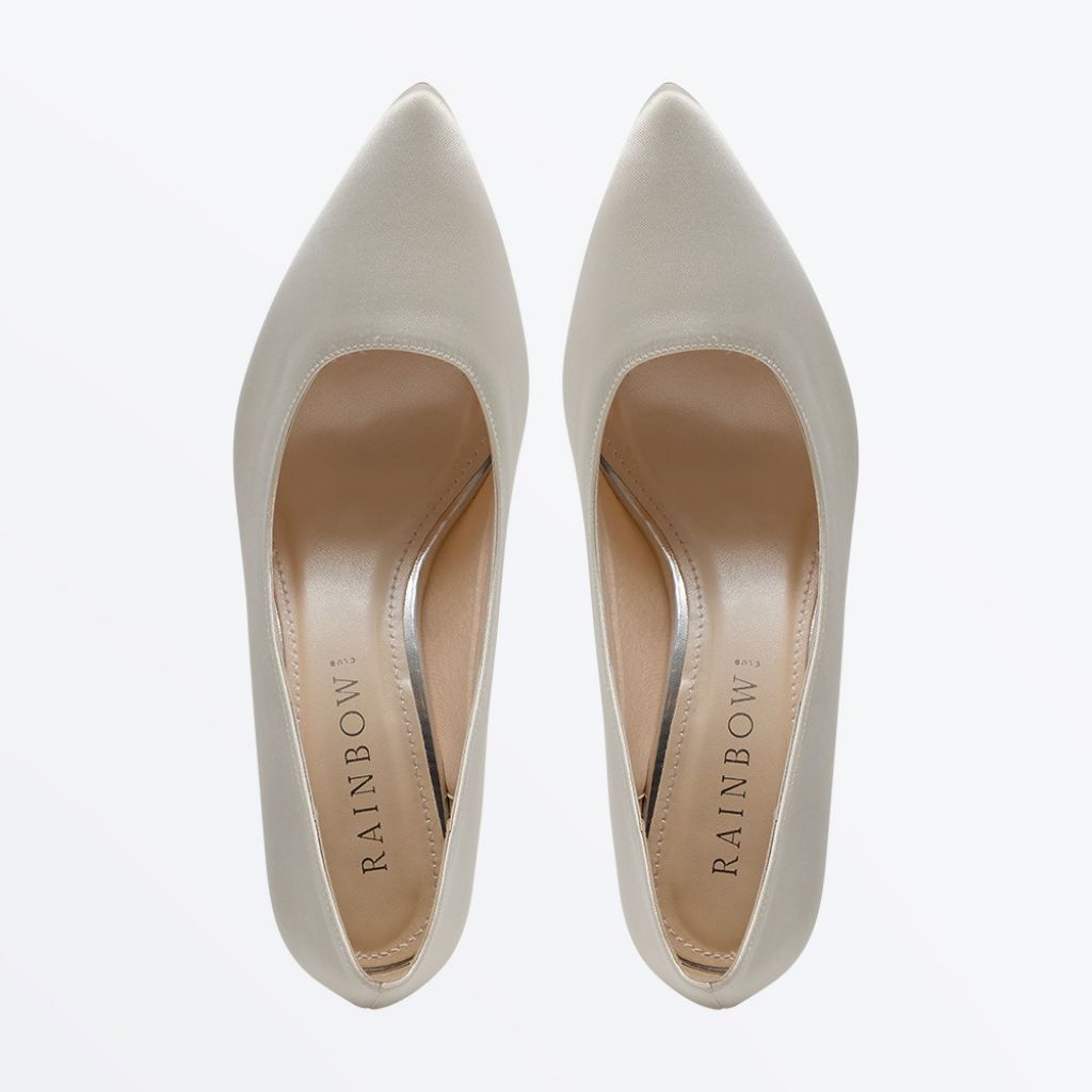 Aria Court - Flare Heel Wedding Court Shoes