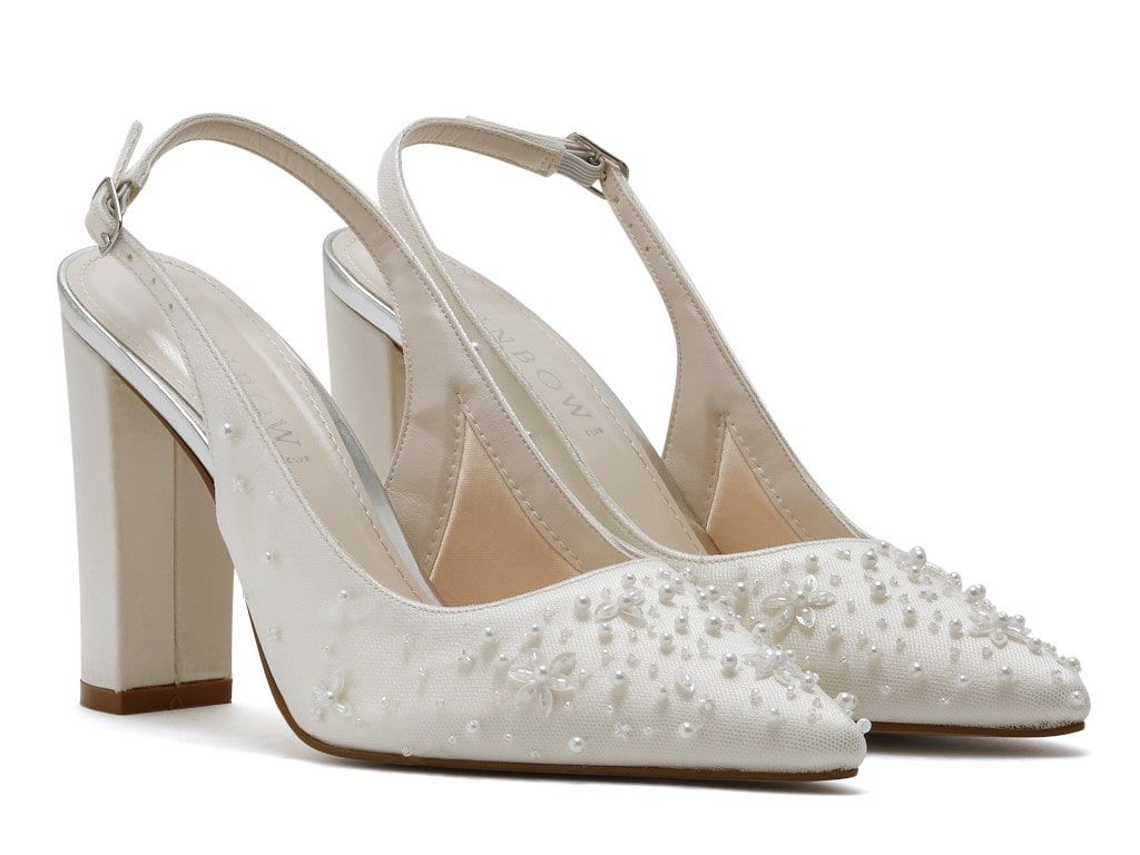 Aurora - Wide Fit Wedding Slingbacks