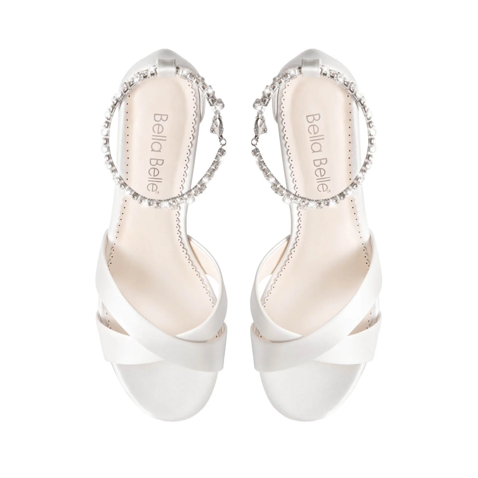 Marion - Crystal Anklet Block Heels