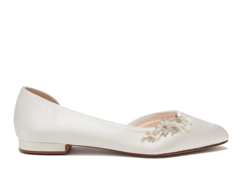 Flat wedding shoes wide fit on sale