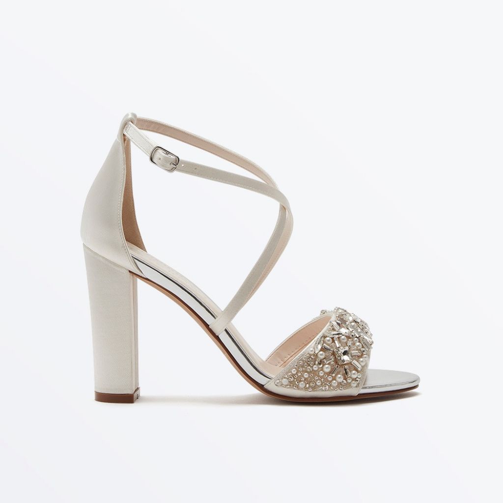 Fern - Ivory Statement Wedding Sandals