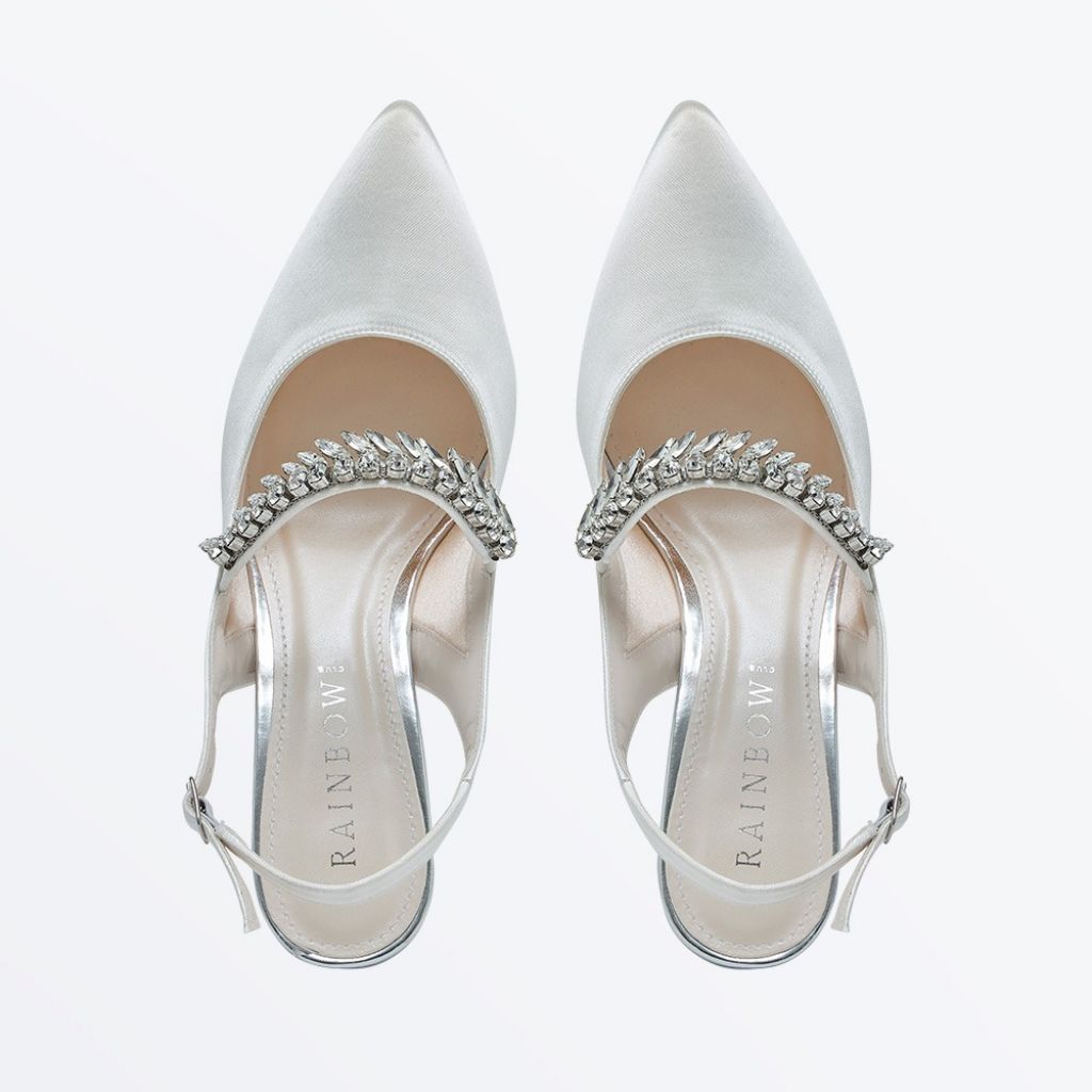 Freya WIDE Fit - Wide Fit Sparkly Slingbacks