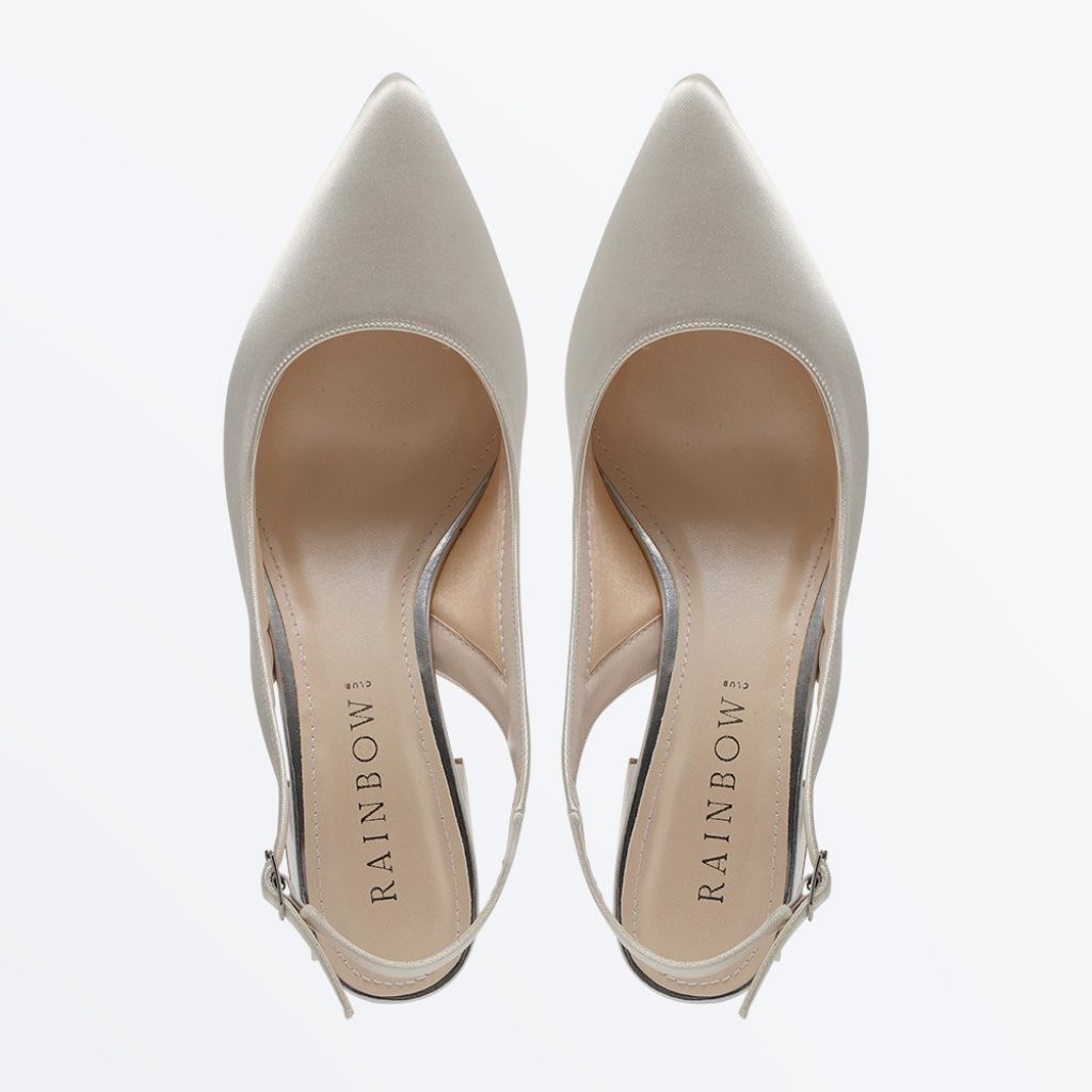 Hazel - Block Heel Wedding Slingbacks