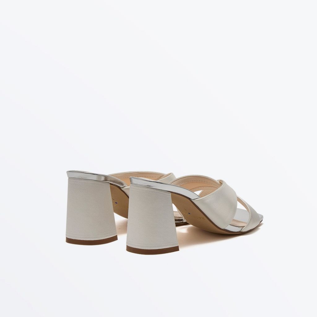 Lily - Block Heel Wedding Mules