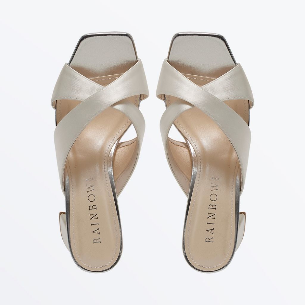 Lily - Block Heel Wedding Mules