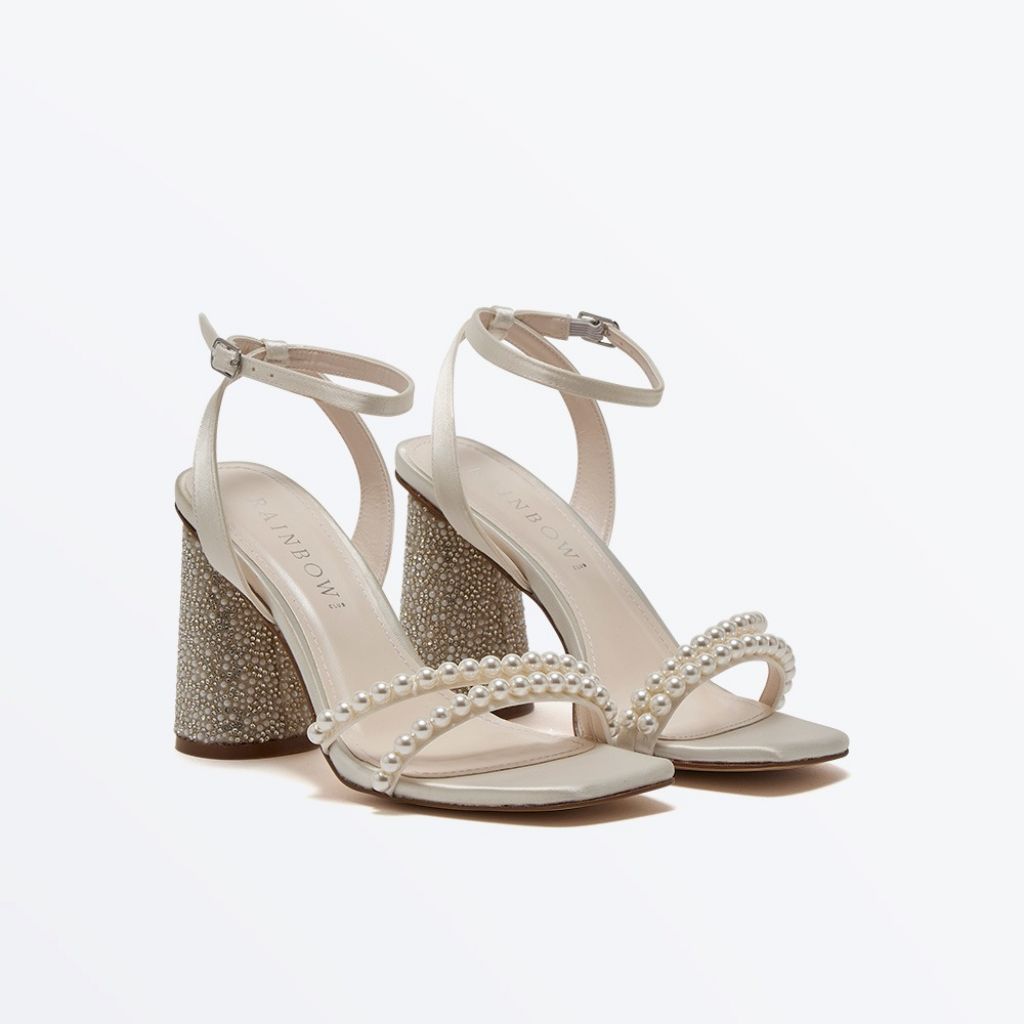 Lola - Pearl Detail Wedding Sandal