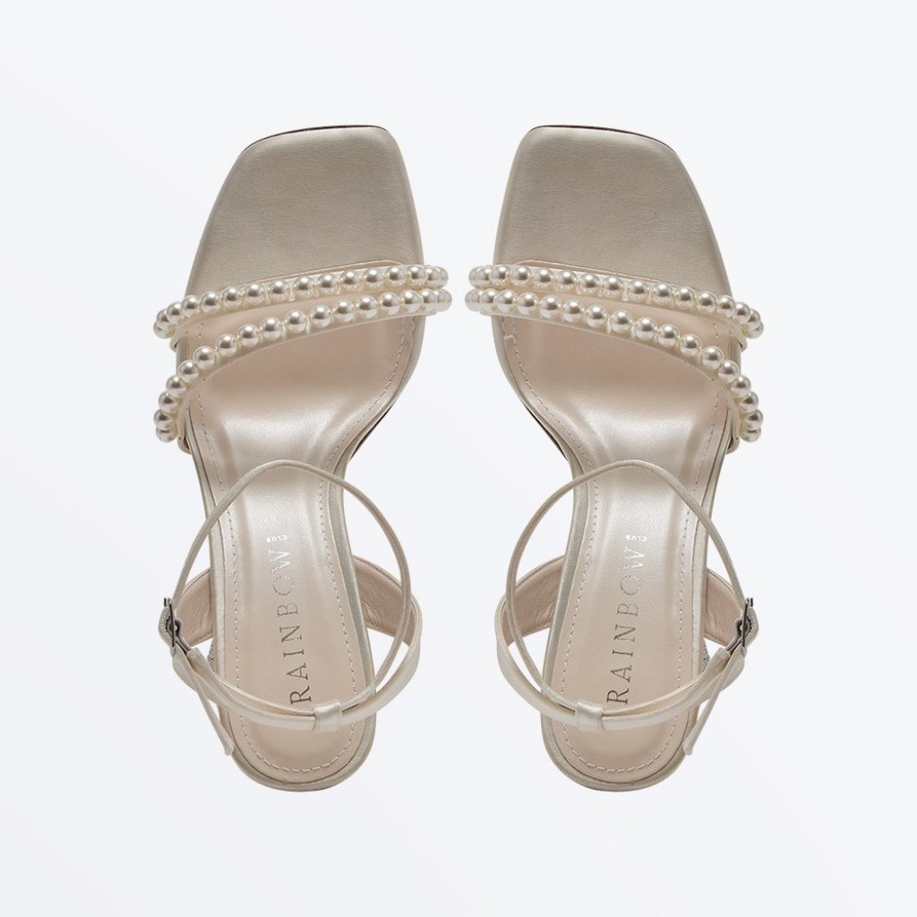 Lola - Pearl Detail Wedding Sandal