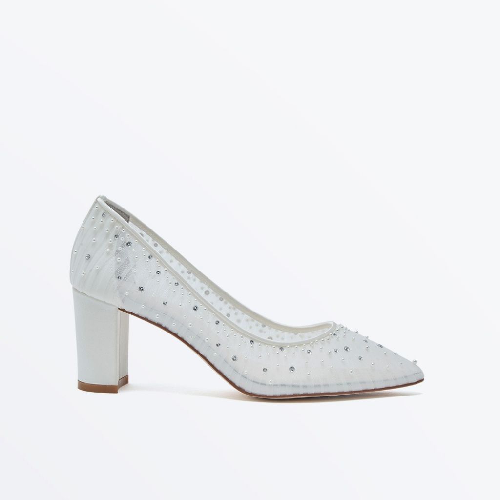 Lucia Court - Pearl and Crystal Embellished Court