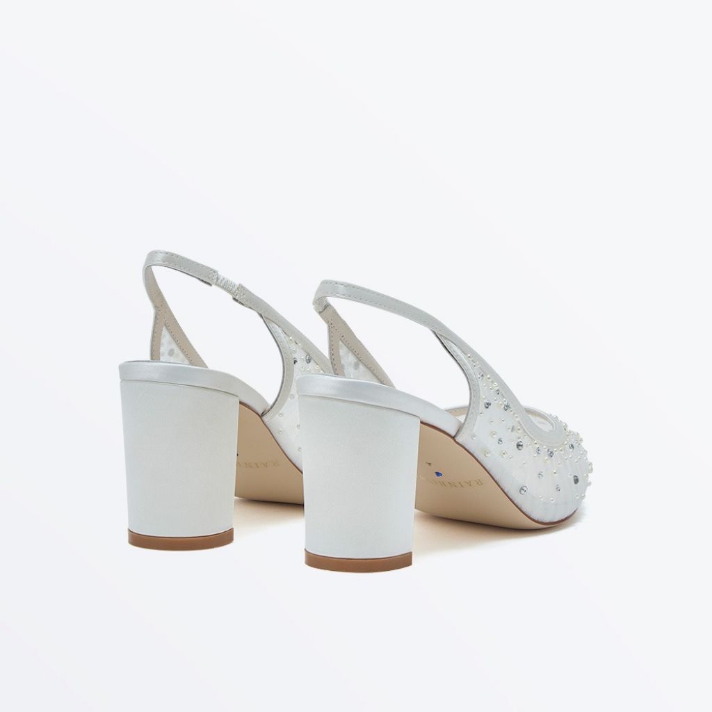 Lucia Slingback - Pearl & Crystal Embellished Slingback