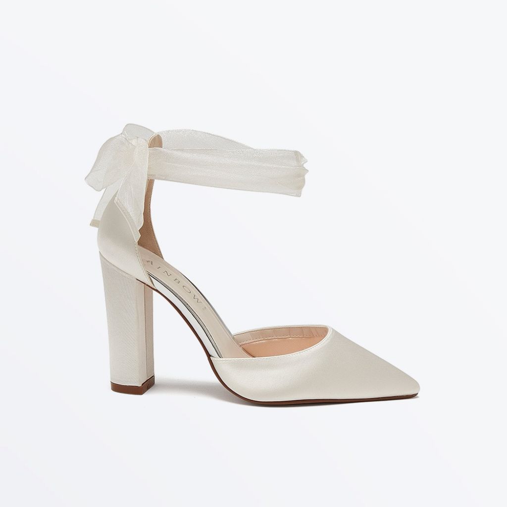 Lulu - Organza Ribbon Ankle Strap