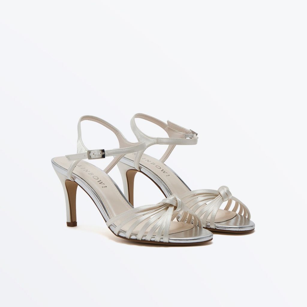 Marissa Mid Stiletto - Ivory Stiletto Wedding Sandals