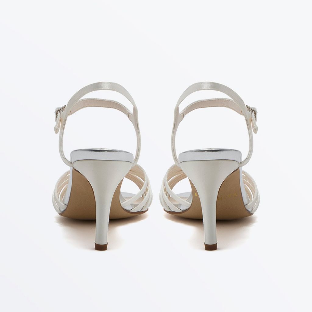 Marissa Mid Stiletto - Ivory Stiletto Wedding Sandals