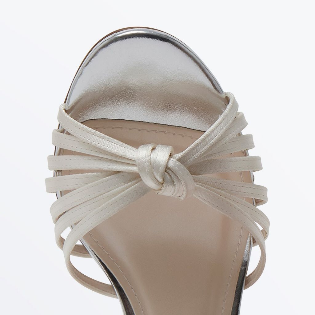 Marissa Mid Stiletto - Ivory Stiletto Wedding Sandals