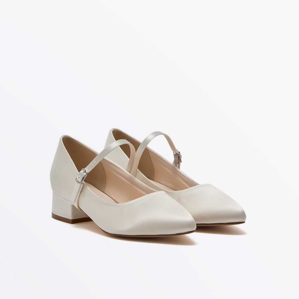 Ruby - Wide Fit Wedding Court Shoes