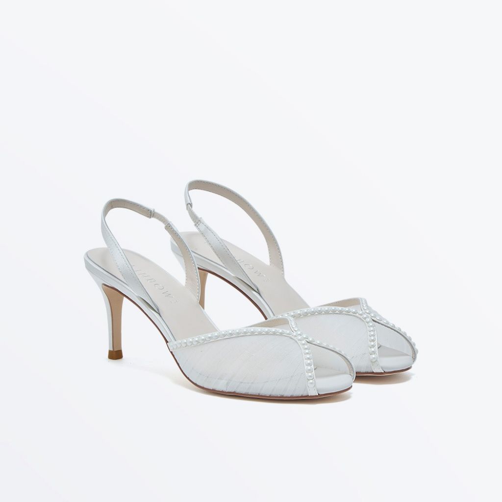 Sofia - Pearl Detail Slingback Bridal Shoe