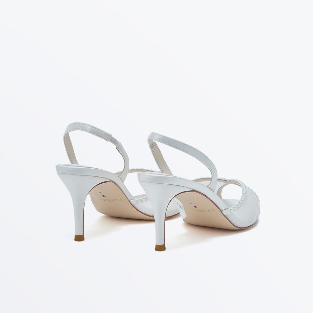 Sofia - Pearl Detail Slingback Bridal Shoe