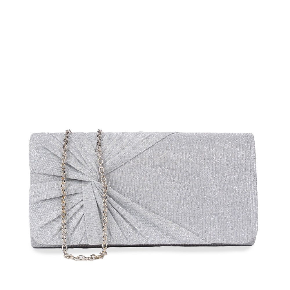 Danita - Silver Shimmer Clutch Bag