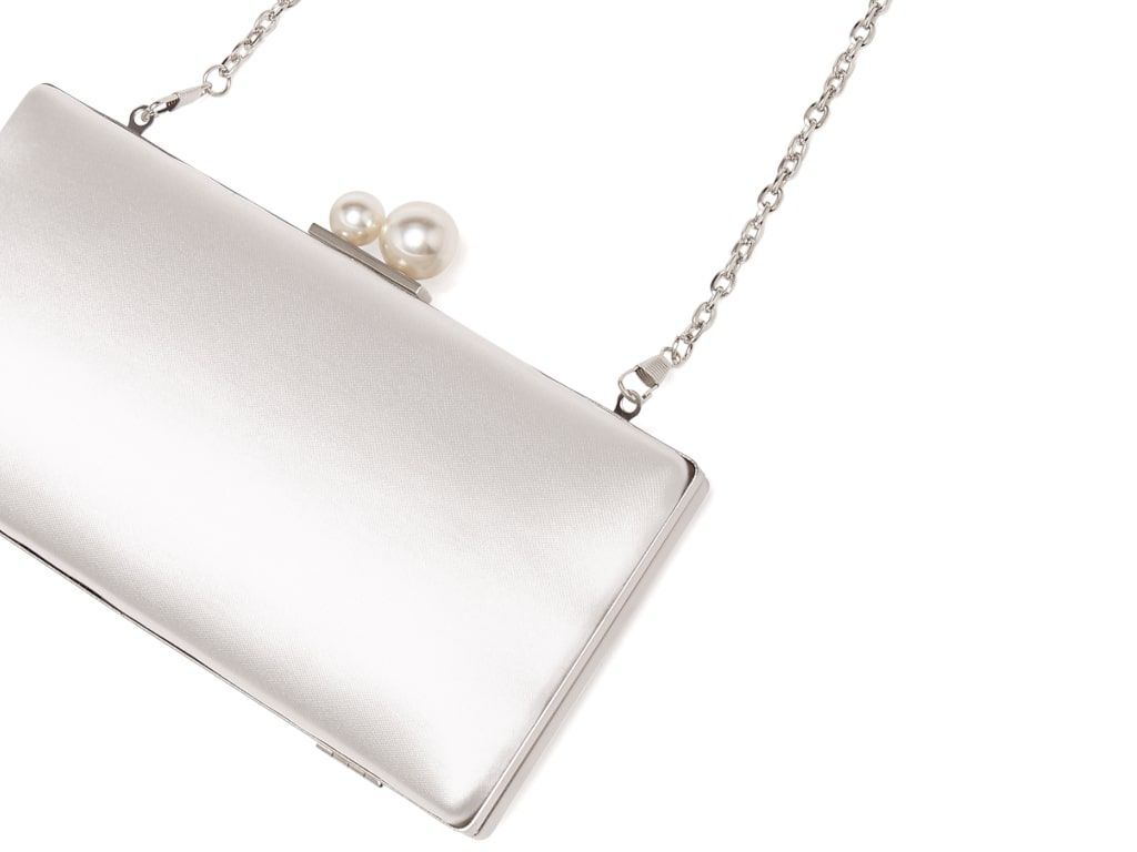 Beau - Pearl Detail Bridal Clutch Bag