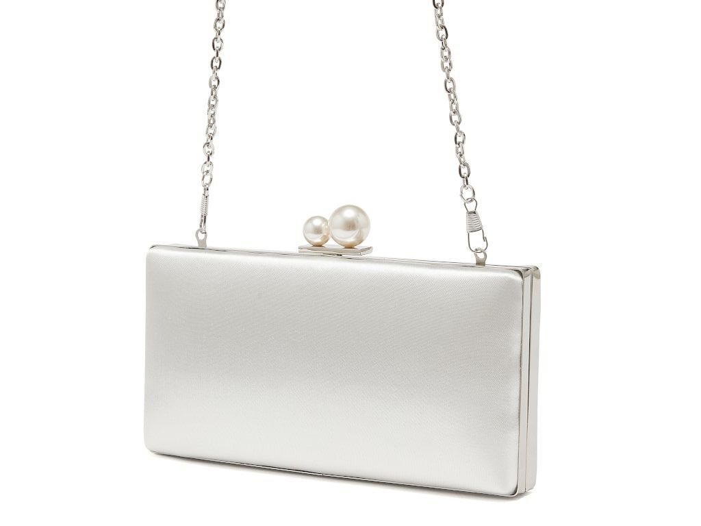 Beau - Pearl Detail Bridal Clutch Bag