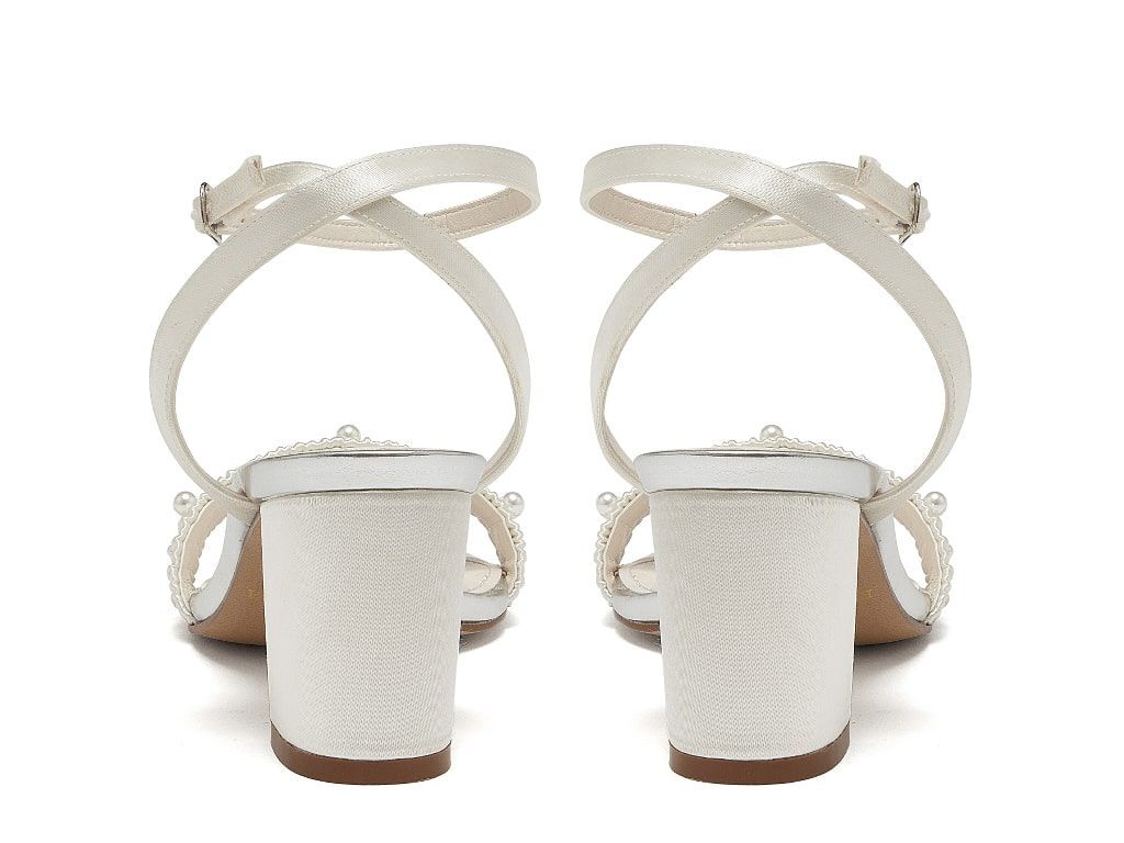 Florence - Ivory Pearl Detail Wedding Sandals
