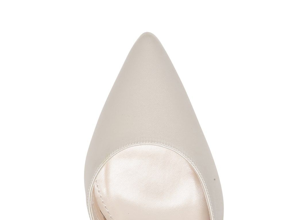 Amelie - Ivory Ankle Strap Wedding Shoes