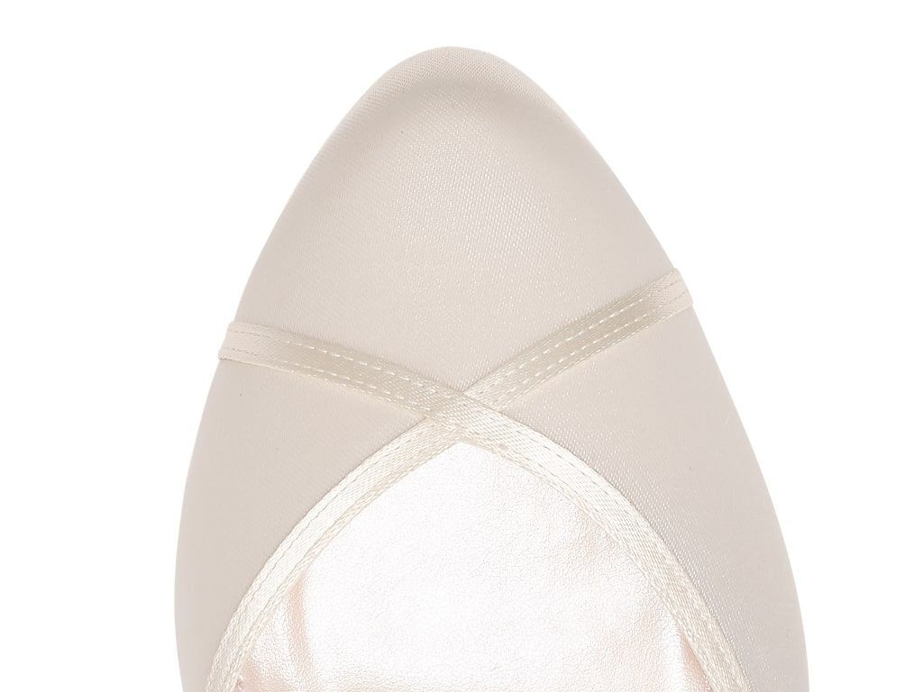 Shirley - Wide Fit Ivory Satin Bridal Shoes