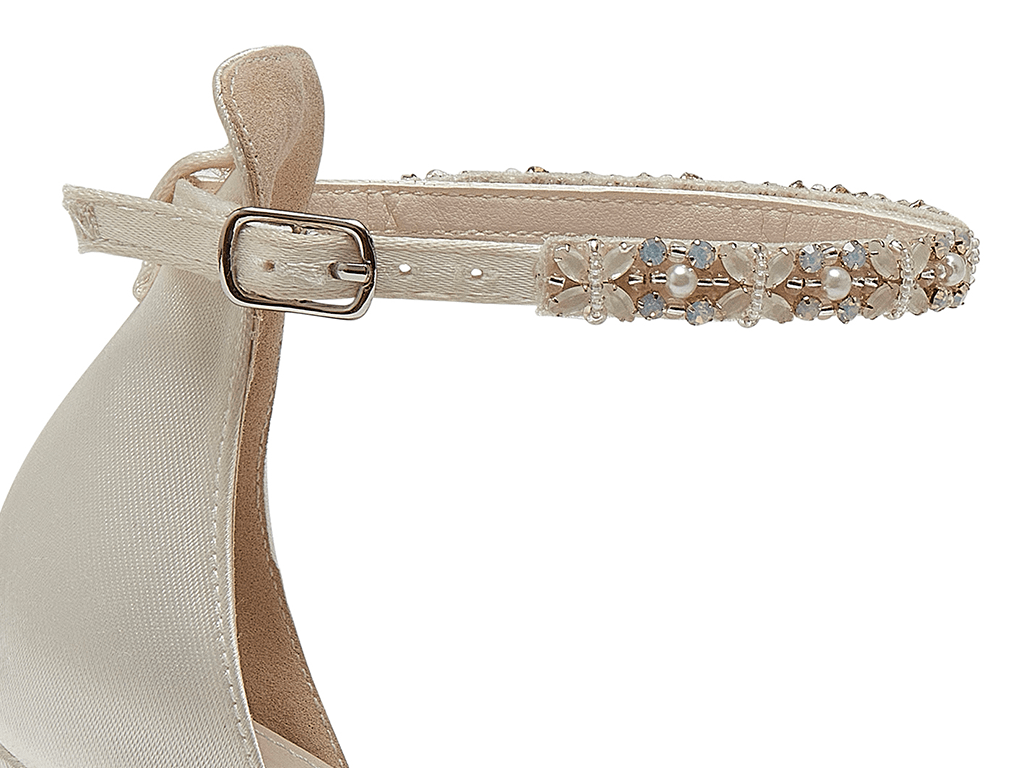 Amelie Ankle Strap - Bead Embellished